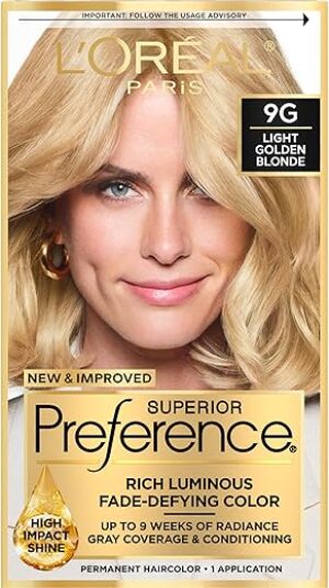 L'Oreal Paris Superior Preference Permanent Hair Color, 9G