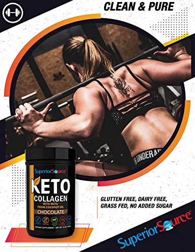 Superior Source Keto Collagen Protein Powder Chocolate, 14 Oz - Image 3