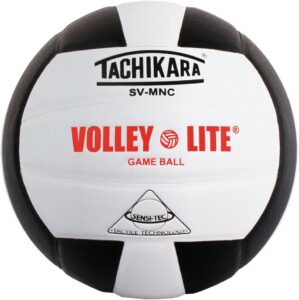 Tachikara SVMNC Volley Lite Volleyball (Black/White)