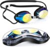 Portzon Swim Goggles, Anti Fog No Leaking
