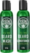 Viking Revolution Tea Tree Beard Wash & Conditioner Set