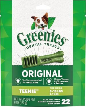 Greenies Teenie Natural Dental Dog Treats, 22-Pack