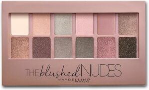 MAYBELLINE The Blushed Nudes Eyeshadow Palette, 12 Shades