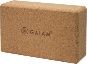 Gaiam The product title "Gaiam Cork Yoga Brick" is already less than seven words, so no shortening is needed