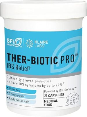 Klaire Labs Ther-Biotic Pro IBS Relief – Prebiotics & Probiotics