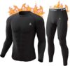 CL convallaria Thermal Underwear For Men Fleece Lined