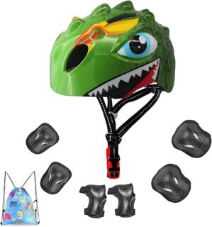 Gingili Life Toddler Helmet With 3D Dinosaur Design