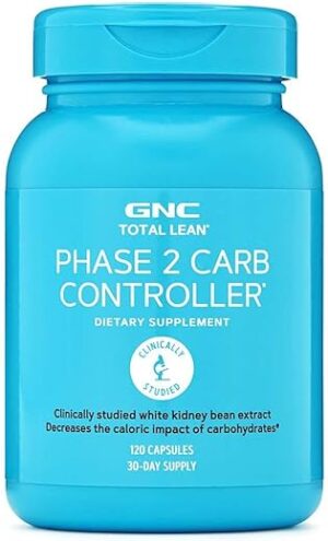 GNC Total Lean Phase 2 Carb Controller, 120 Capsules