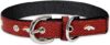 Pets First Tough Leather Denver Broncos Dog Collar, Medium