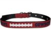 Pets First Tough Leather NFL Dallas Cowboys Dog Collar, Large