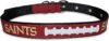 Pets First Tough Leather NFL Dog Collar, Large