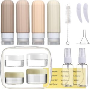 Mrsdry Travel Bottles Set, Leakproof Containers 3oz