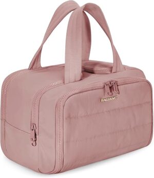 BAGSMART Travel Toiletry Bag, Large Wide-open Organizer