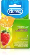 Durex Tropical Flavors Premium Condoms, 18 Count