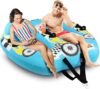 SereneLife Two Person Inflatable Towable Tube