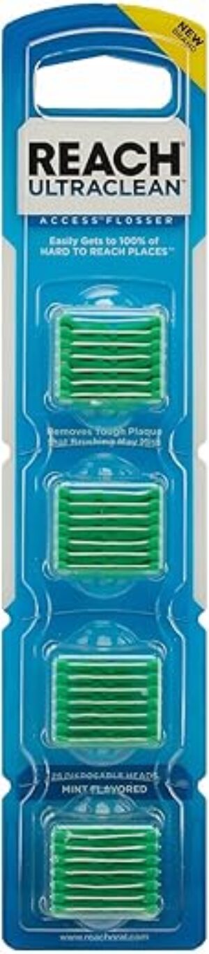 Reach Ultraclean Access Flosser Refill Heads, Mint