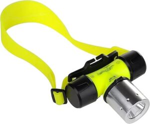 LUXNOVAQ Underwater Flashlight 1800 Lumens LED Headlamp