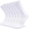 SOX TOWN Unisex Cushioned Crew Athletic Socks