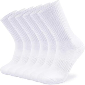 SOX TOWN Unisex Cushioned Crew Athletic Socks