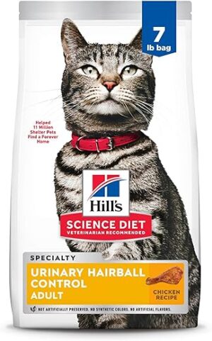 Hill's Science Diet Urinary Hairball Control Dry Cat Food