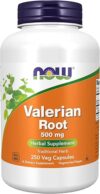 NOW Foods Valerian Root Herbal Supplement, 500 mg