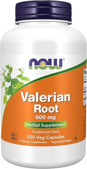 NOW Foods Valerian Root Herbal Supplement, 500 mg