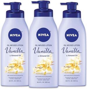 NIVEA Vanilla Almond Oil Body Lotion, 16.9 Fl Oz