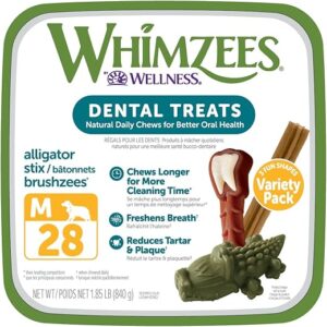 Whimzees Variety Box: Natural Dental Chews For Dogs