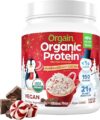 Orgain Vegan Protein Powder, Peppermint Hot Cocoa