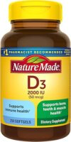 Nature Made Vitamin D3 2000 IU Dietary Supplement