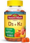 Nature Made Vitamin D3 K2 Gummies, 5000 IU