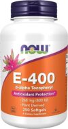 NOW Foods Vitamin E-400 IU, Antioxidant Protection, 250 Softgels