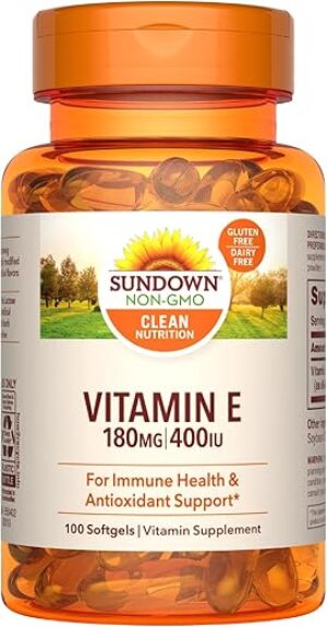 Sundown Vitamin E 400 IU Softgels, 100 Count