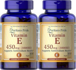 Puritan's Pride Vitamin E Supports Immune Function, 450 mg
