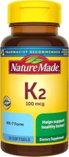 Nature Made Vitamin K2 100 Mcg, Healthy Bone Supplements
