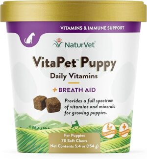 NaturVet VitaPet Puppy Daily Vitamins - Breath Aid