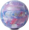 PECOGO Volleyball Size 5 PU Leather Ball