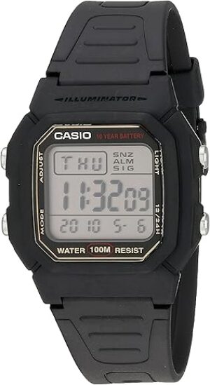 Casio W800HG Men’s Digital Watch, 100M Water Resistant