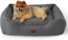 Bedsure Washable Dog Bed For Small Dogs, Grey