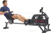 Sunny Health & Fitness Water Rowing Machine With Real-Time Resistance