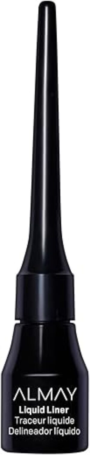 Almay Waterproof Liquid Eyeliner, Easy-Apply Brush, 221 Black