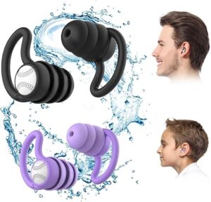 WLSCTY Waterproof Silicone Swim Ear Plugs – 3 Pairs