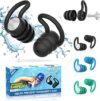 WLSCTY Waterproof Silicone Swim Ear Plugs, 3 Pairs
