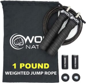 WOD Nation Weighted Jump Rope With Adjustable Handles