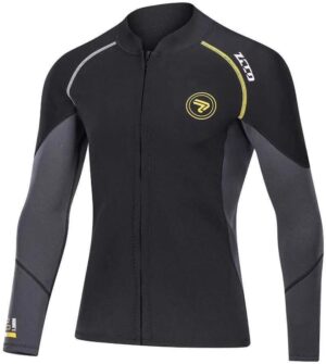 ZCCO Wetsuit Top Neoprene Jacket, Front Zipper