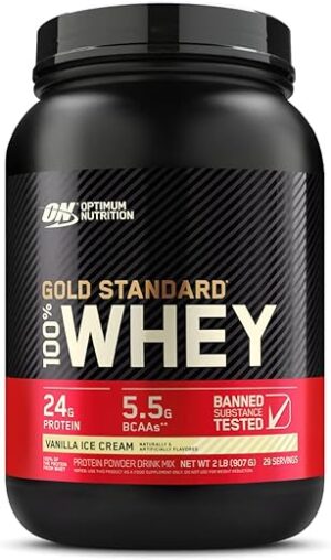 Optimum Nutrition Whey Gold Standard, Vanilla, 2 Pound