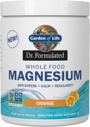 Garden of Life Whole Food Magnesium Powder – Orange