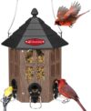 Kingsyard Wild Bird Feeder, Recycled Plastic, Brown
