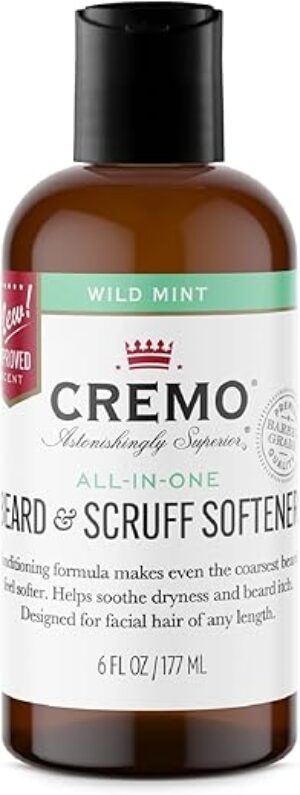 Cremo Wild Mint Beard & Scruff Softener, 6 Fl Oz