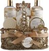LOVERY Women’s Christmas Gift Basket: Honey & Almond Spa Set